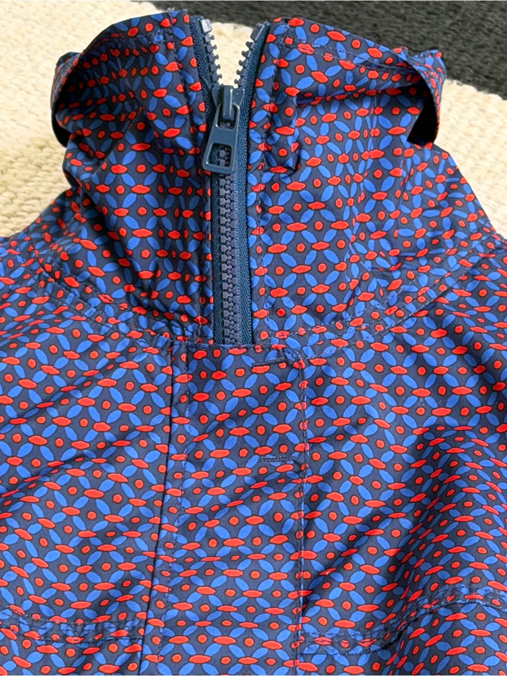 Tory Burch Gathered-Collar Raincoat / Trench Coat — Size 0